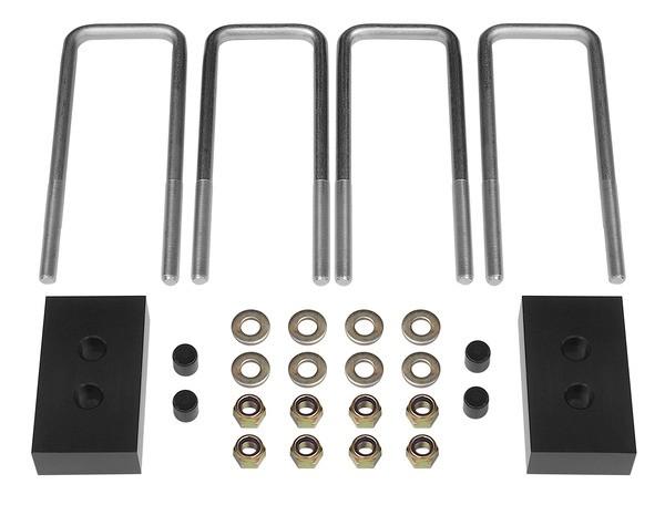 Rough Country 1/2" Round Suspension U-Bolts | 1/2 X 2.75 X 11.5-7646,Black : Rough Country